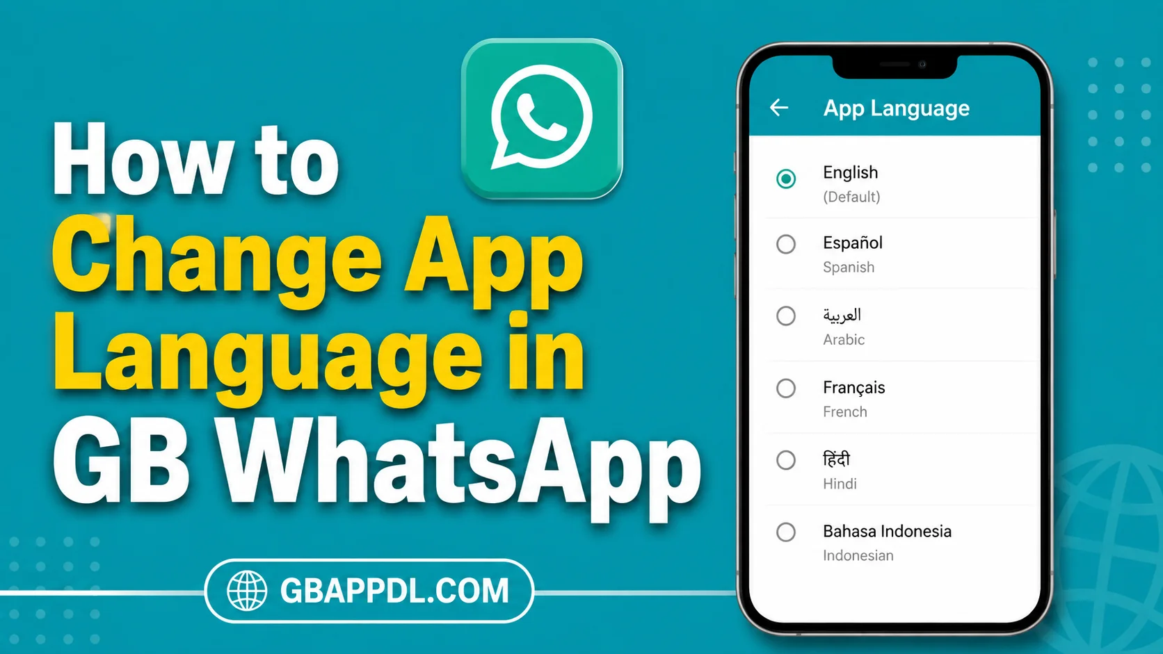 How to Change App Language in GB WhatsApp